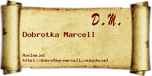 Dobrotka Marcell névjegykártya