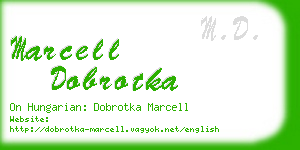 marcell dobrotka business card